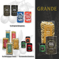 Tasting Box Grande: four cans of Bolognese, five packs of pasta and three Umami spice mixes