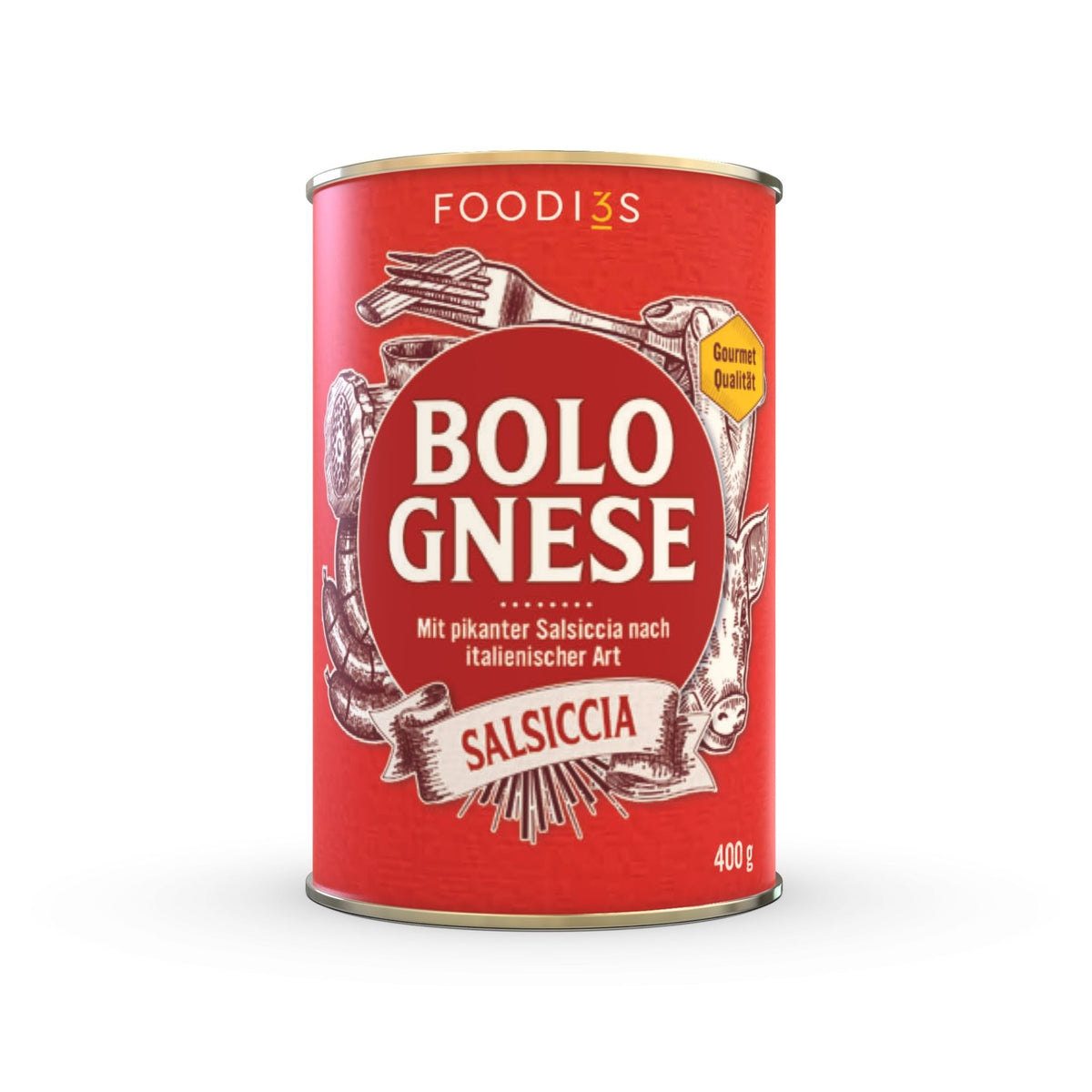 Can of Bolognese Salsiccia, 400 g, cut-out